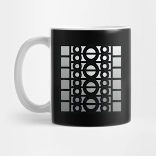 “Dimensional Planets & Moons” - V.1 Grey - (Geometric Art) (Dimensions) - Doc Labs Mug